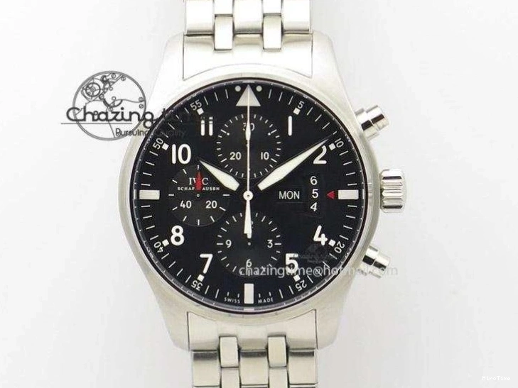 MIROTIME 0516 Portofino Chrono RG Black Dial on Black Leather Strap A HighPerformance 7389